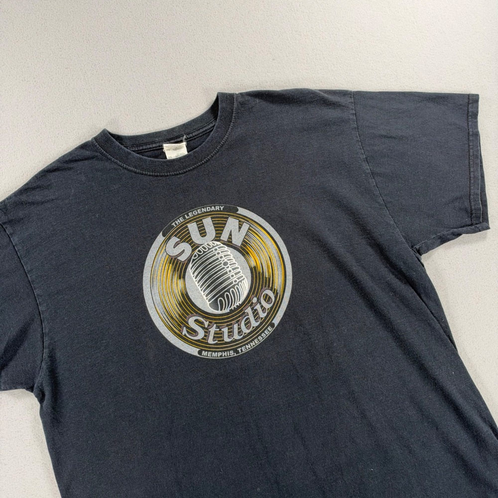 Sun Studio Memphis Tennessee T-Shirt XL Black Fruit of the Loom Heavy Cotton HD